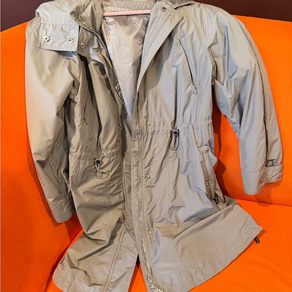 Diego M Gray Hooded Jacket
